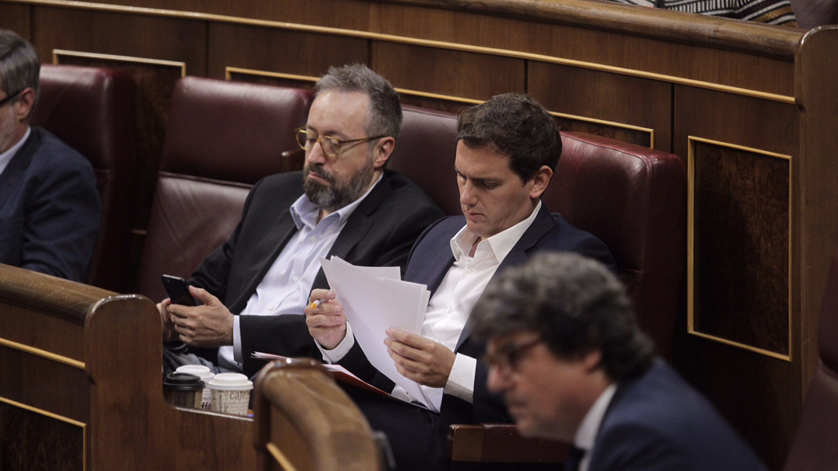 Girauta y Rivera en el Congreso de los Diputados. (Foto: Francisco Toledo)