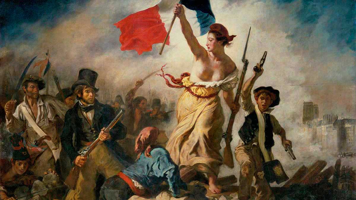 ‘La libertad guiando al pueblo’, de Eugène Delacroix.