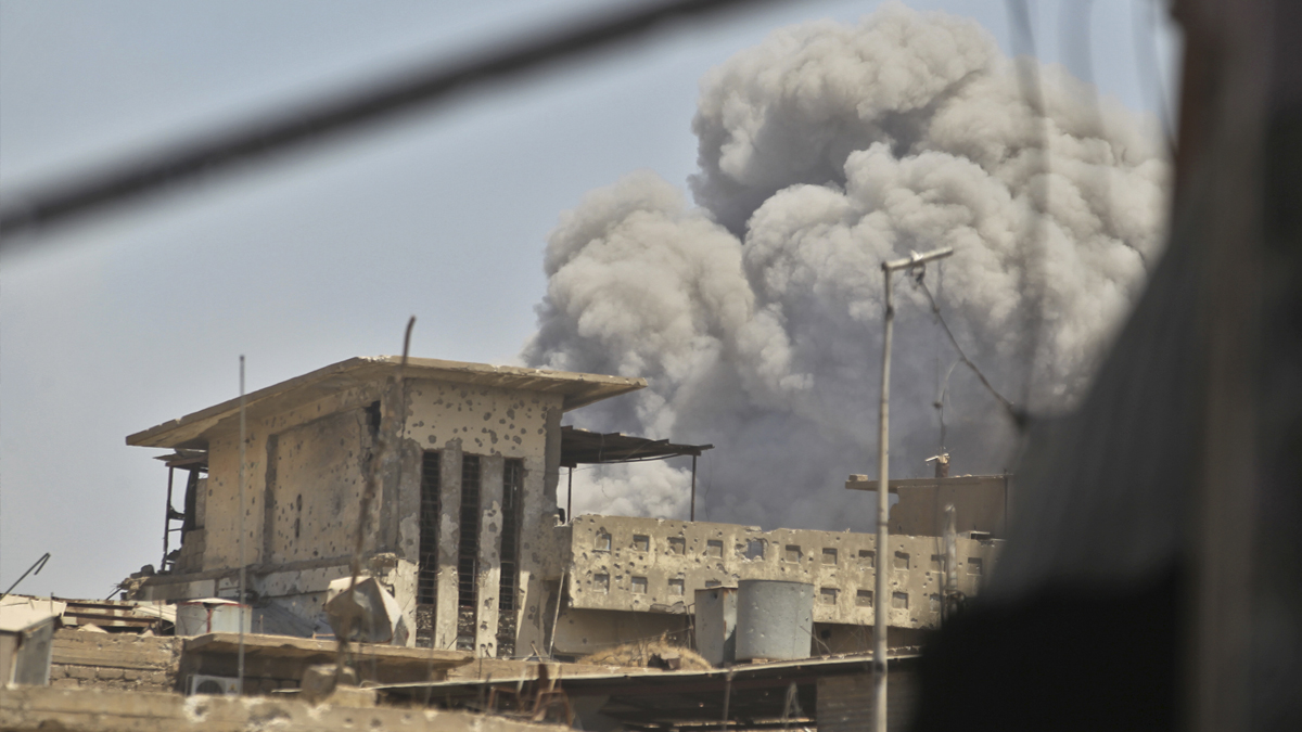 Explosión en Mosul. (Foto: AFP)