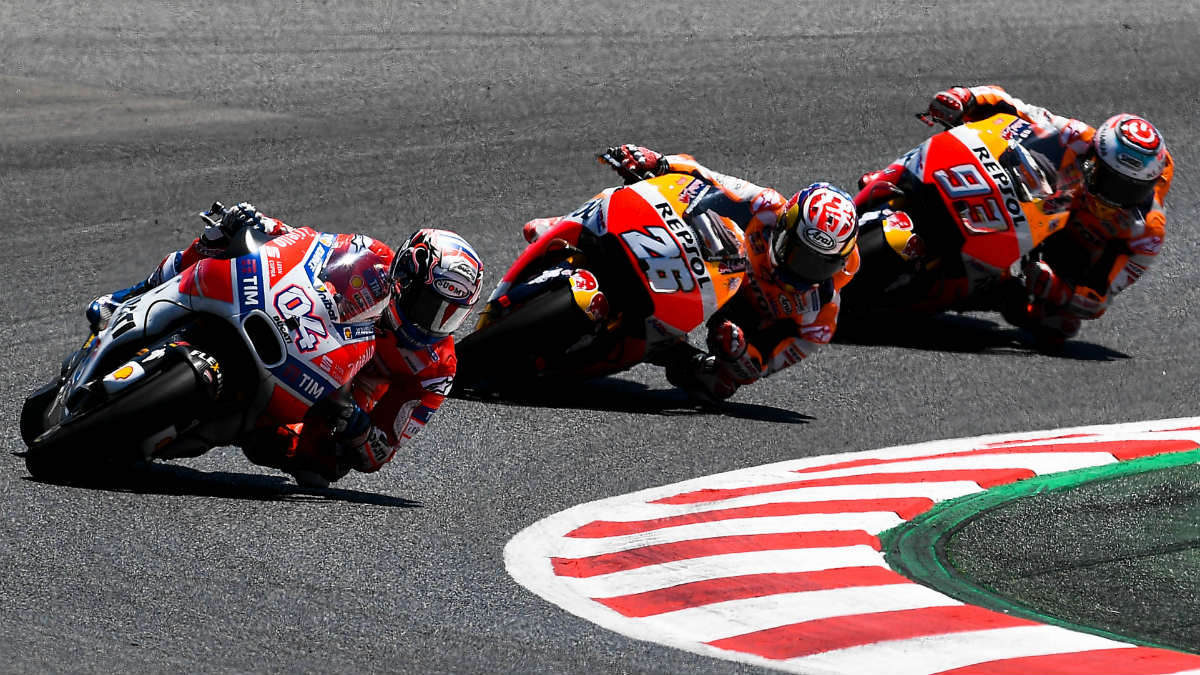La carrera de MotoGP del próximo domingo en Assen modifica su horario habitual para evitar coincidir con la Fórmula 1. (Getty)
