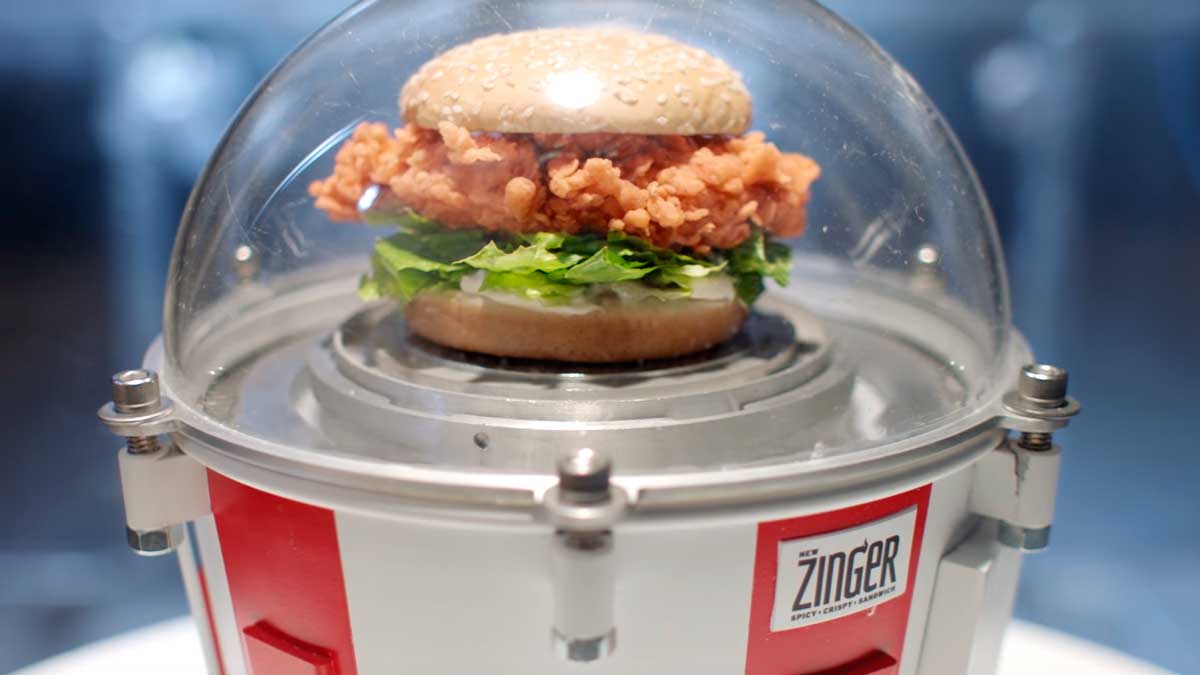 KFC lanzará una hamburguesa al espacio