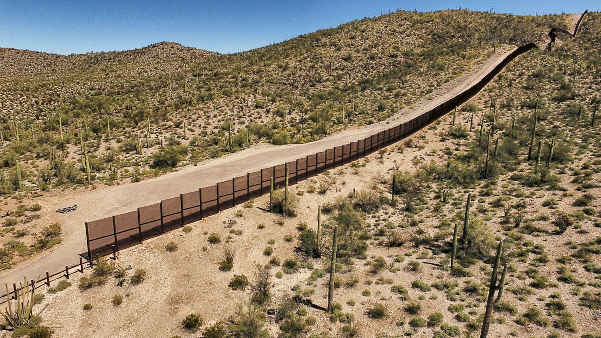 Frontera Estados Unidos-México. (Foto: AFP)
