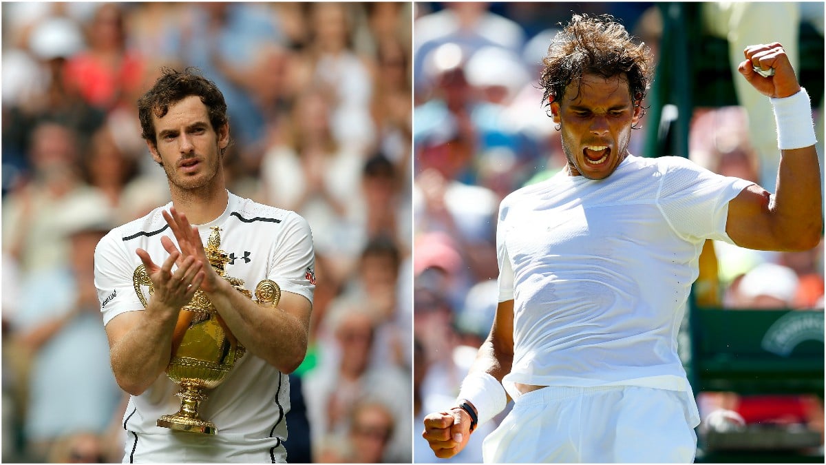 Andy Murray y Rafael Nadal. (Getty)