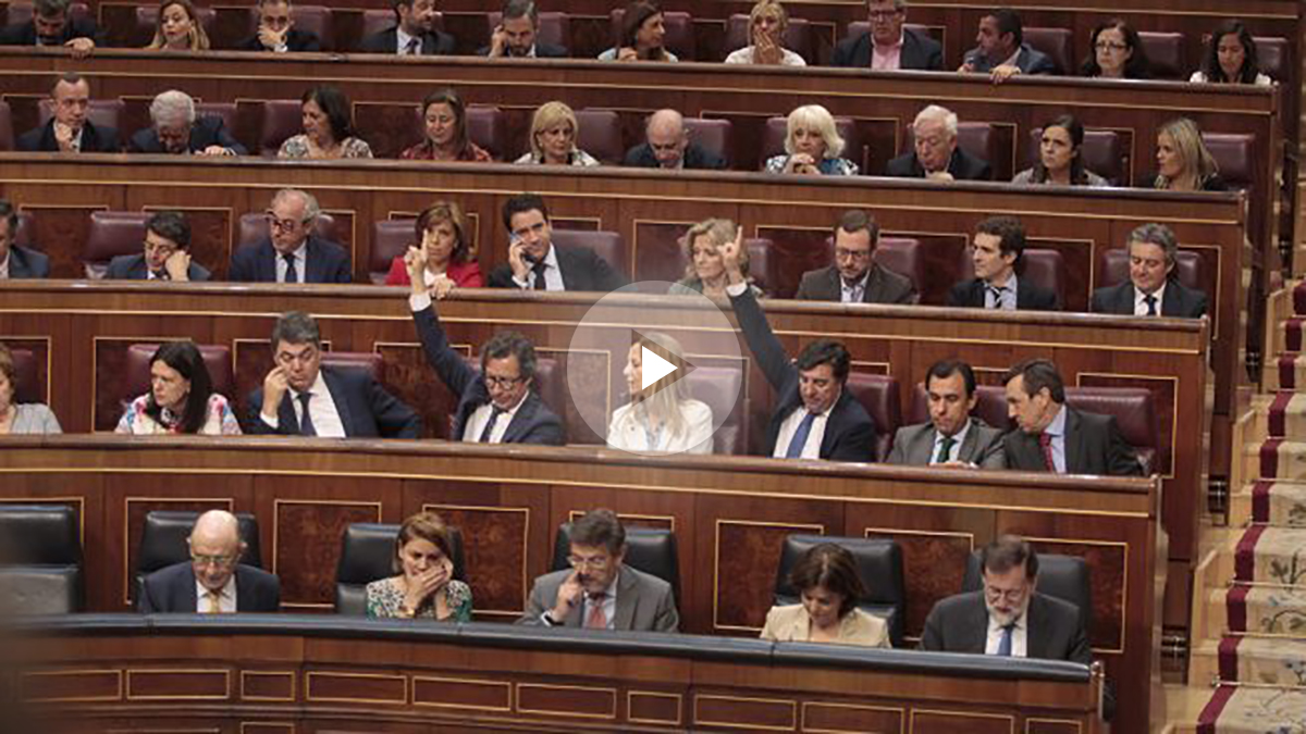 Bancada del PP en el Congreso de los Diputados. (Foto: Francisco Toledo)