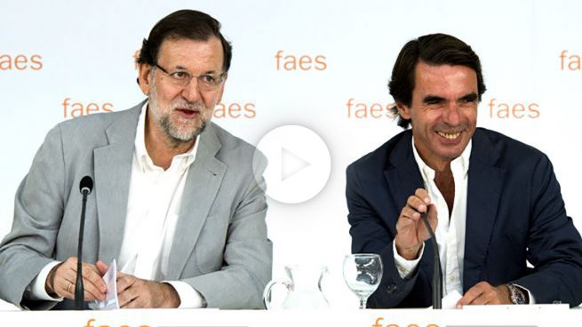 Aznar insta a Rajoy a trabajar «democráticamente y en serio» contra el independentismo en Cataluña