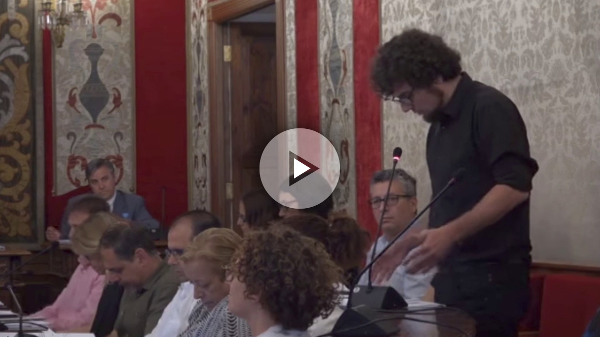 El concejal de la marca de Podemos en Alicante, Daniel Simón Pla
