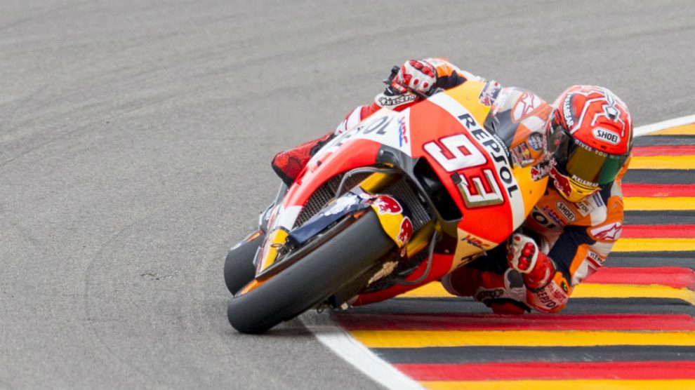 Marc Márquez hizo la pole en el GP de Alemania. (AFP)