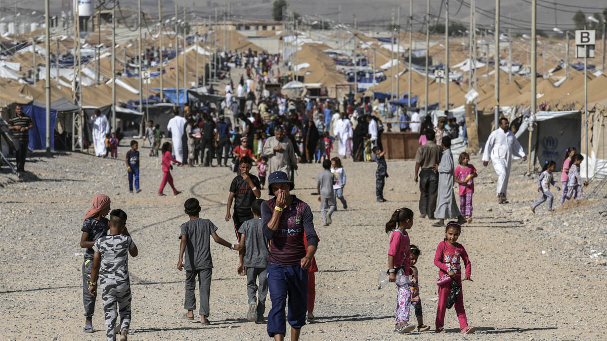Campo de refugiados en Irak. (Foto: AFP)