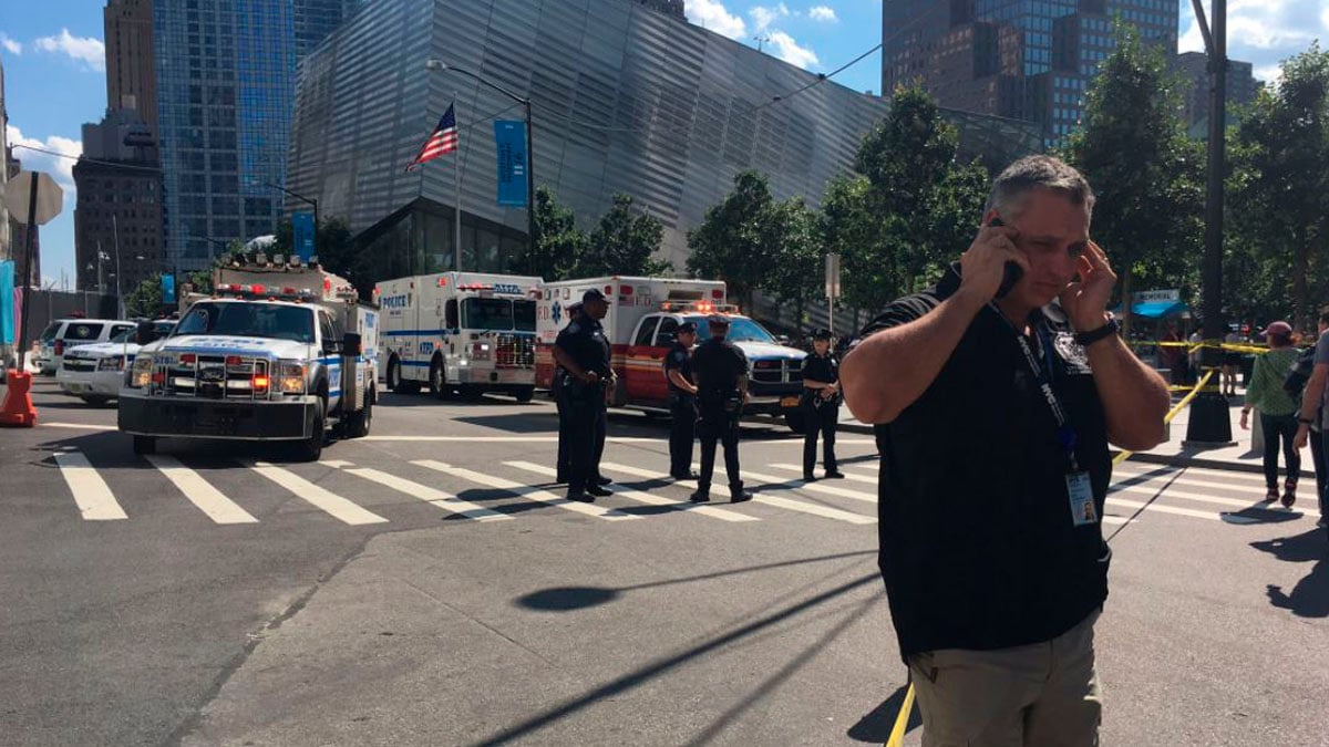 La policía tiene acordonado el hub del World Trade Center en Manhattan.