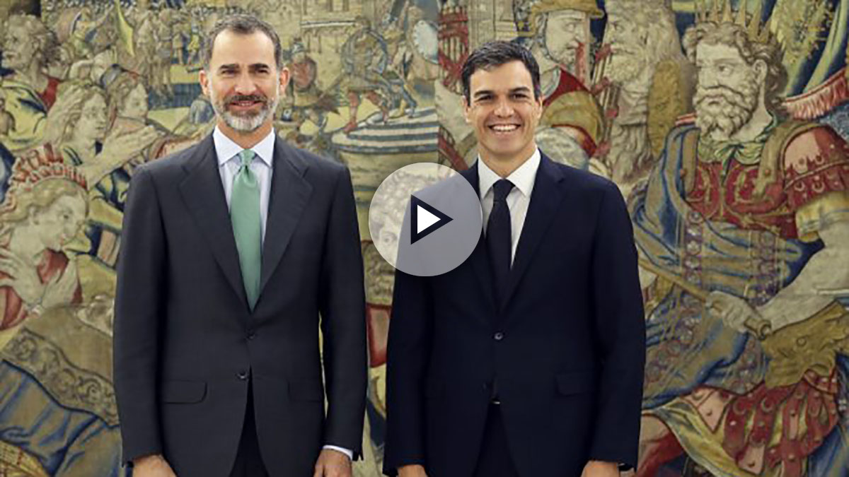 Felipe VI y Pedro Sánchez. (Foto: EFE)