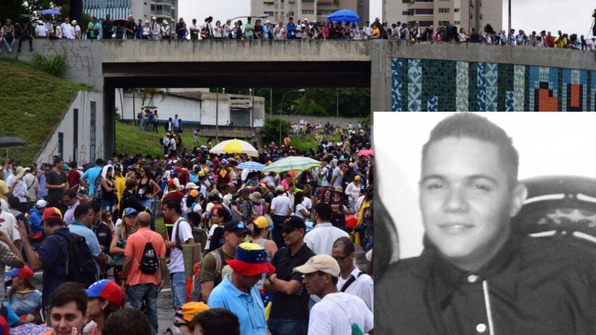 El joven Engelbert Duque fallecido durante las protestas en Venezuela.