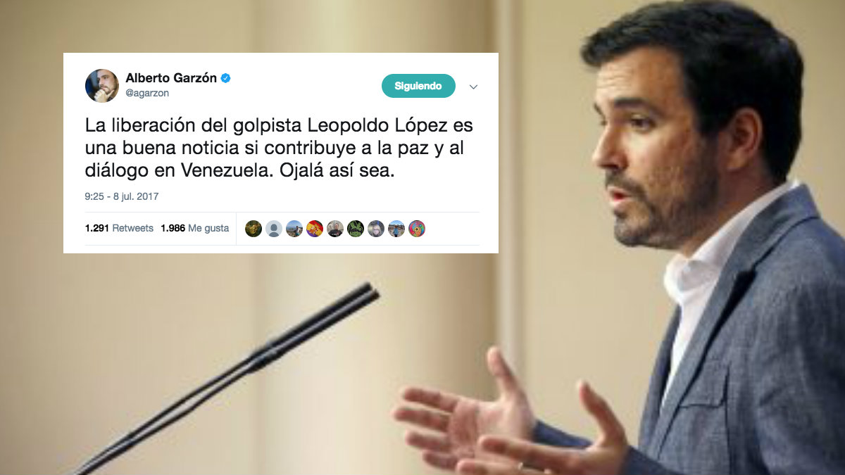 Alberto Garzón sobre Leopoldo López.