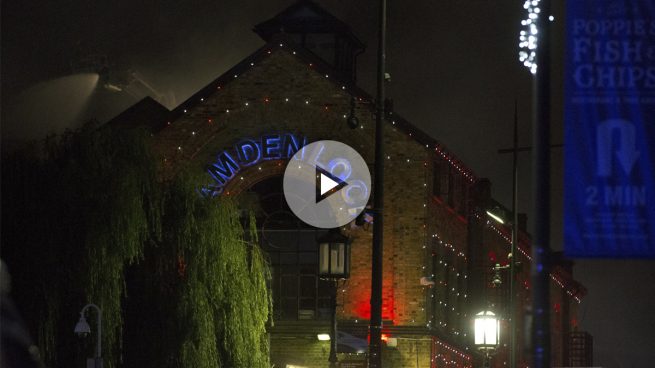 Controlado el incendio en el mercado Lock de Camden (Londres)