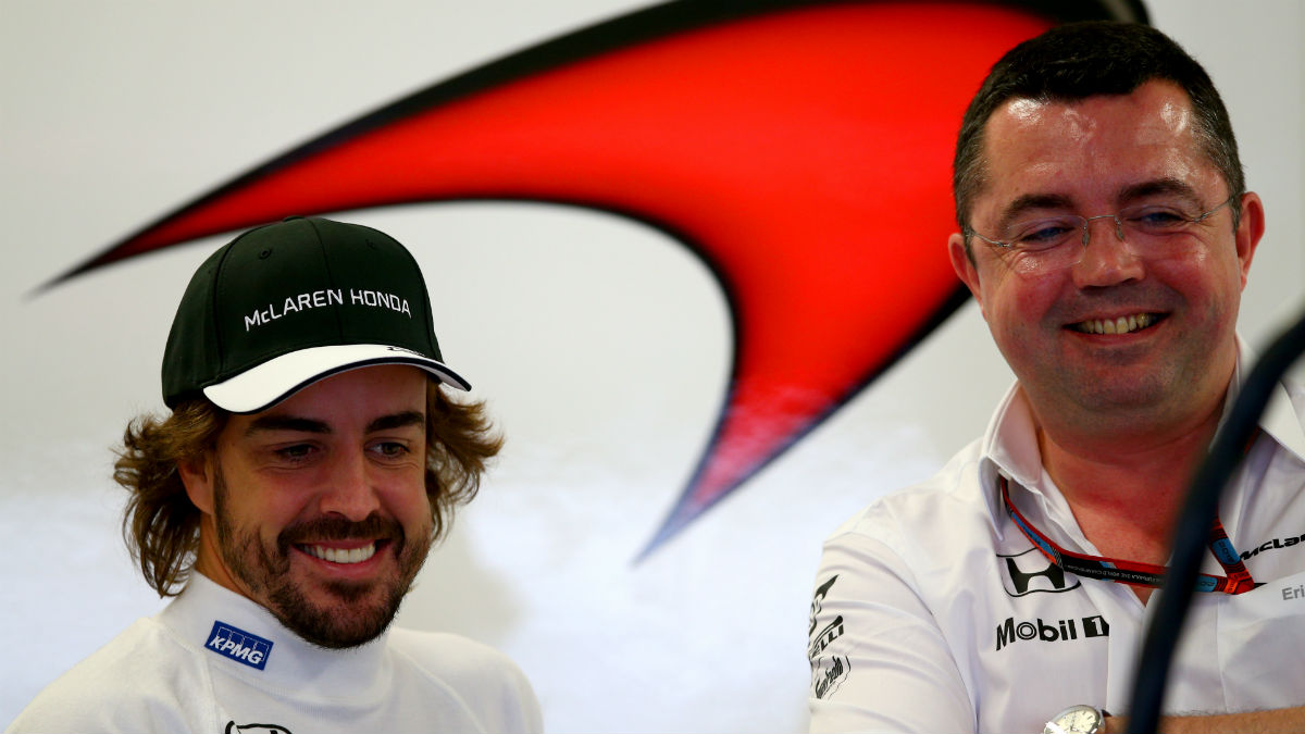 Eric Boulllier ha insistido en que McLaren desea renovar a Fernando Alonso, aunque solamente si el piloto se siente identificado con el proyecto. (Getty)