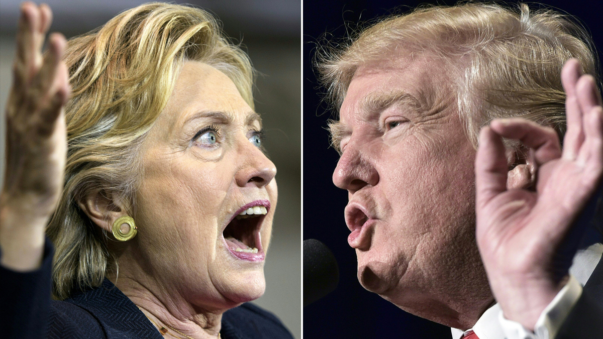 Hillary Clinton y Donald Trump. (Foto: AFP)