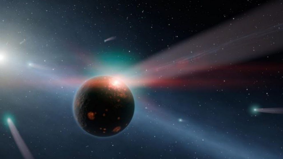 Los cometas son cuerpos sólidos.