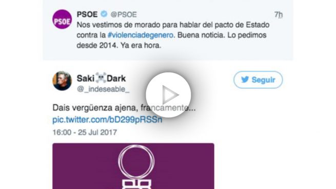 El nuevo PSOE con el morado podemita revoluciona Twitter