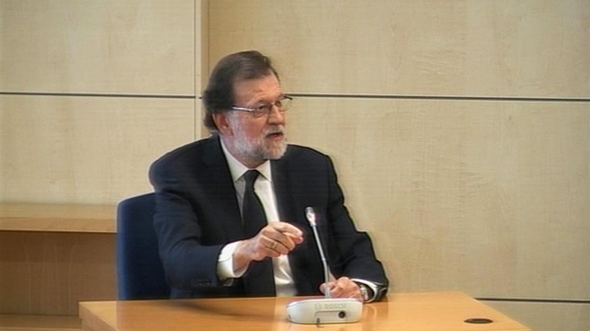 El presidente Mariano Rajoy durante su comparecencia. Foto: EFE