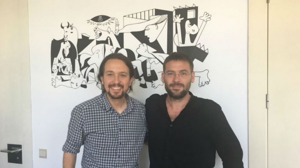 Pablo Iglesias con Albano-Dante Fachin.