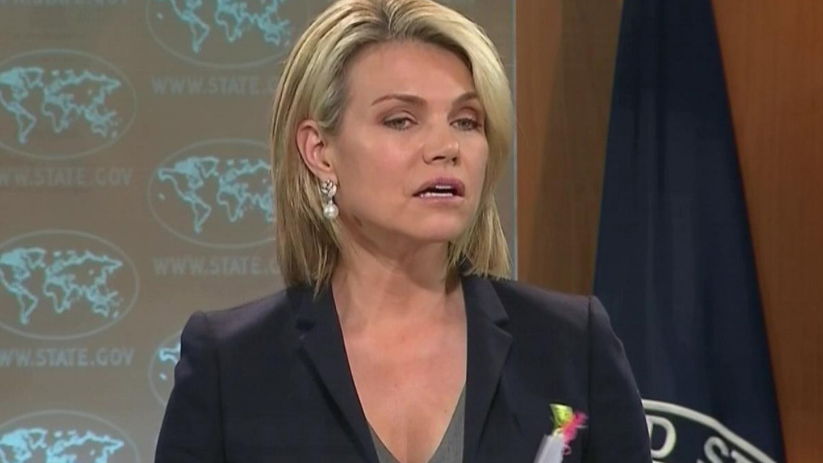 Heather Dauert, la portavoz del Departamento de Estado de los EEUU