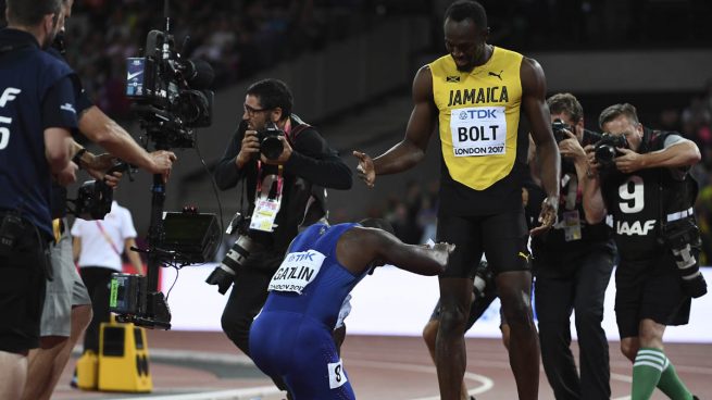 Conmoción en el atletismo: Gatlin supera a Bolt en los 100 metros lisos