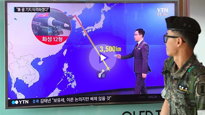 Corea del Norte asegura tener cuatro misiles apuntando a Guam a la espera del OK de Kim Jong-un