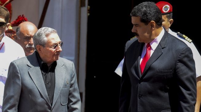 Raúl Castro y Nicolás Maduro