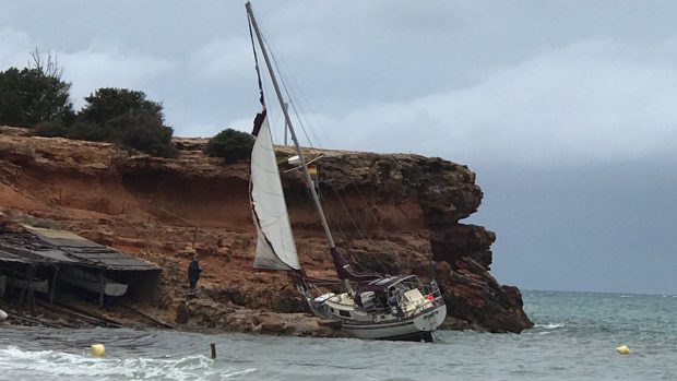 Temporal de lluvia y tormentas en Baleares.