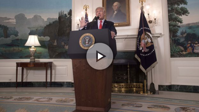 Donald Trump en la Casa Blanca. (Foto: AFP)