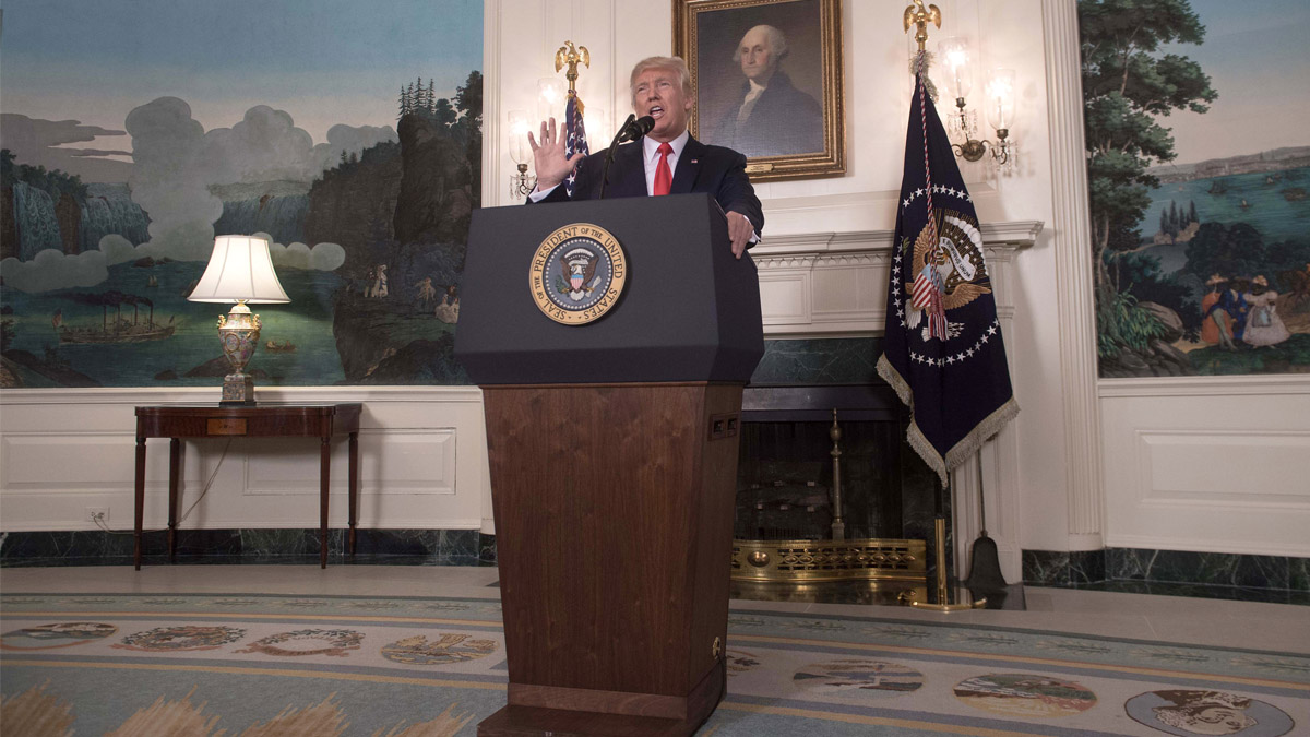 Donald Trump en la Casa Blanca. (Foto: AFP)