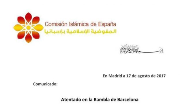 La Comisión Islámica Española y el Centro Islámico de Madrid condenan el atentado de Barcelona