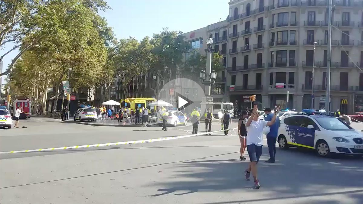 Barcelona tras el atentado.