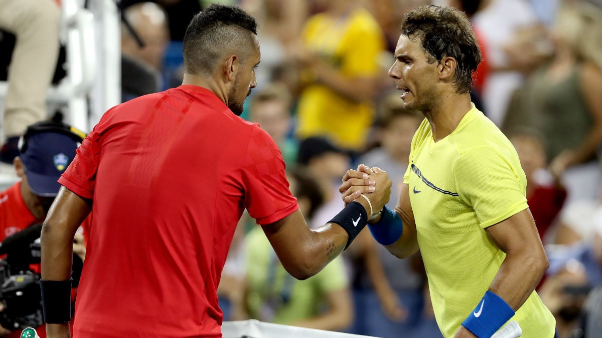 Kyrgios venció a Nadal en Cincinatti. (AFP)