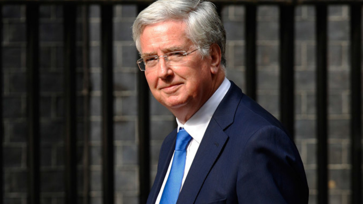 Michael Fallon, ministro de Defensa de Reino Unido.