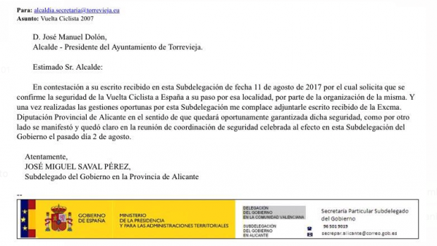 Correo electrónico de la Diputación de Alicante