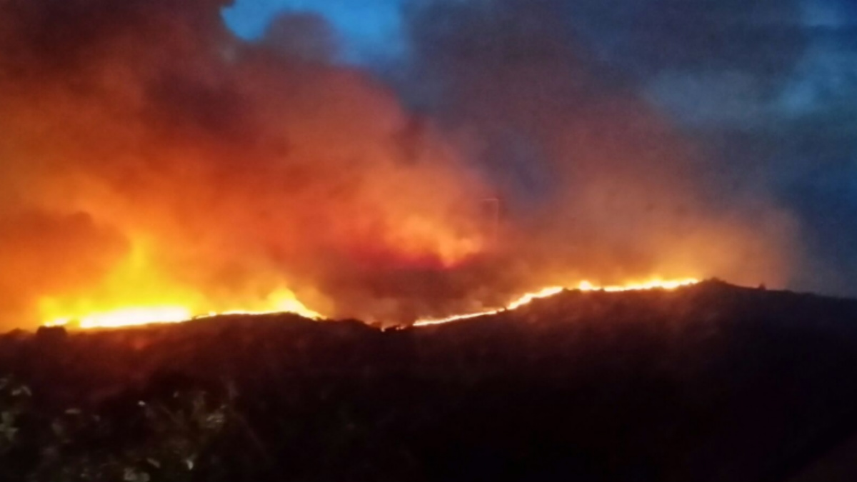 El incendio de Chandrexa de Queixa (Orense), el pasado agosto.