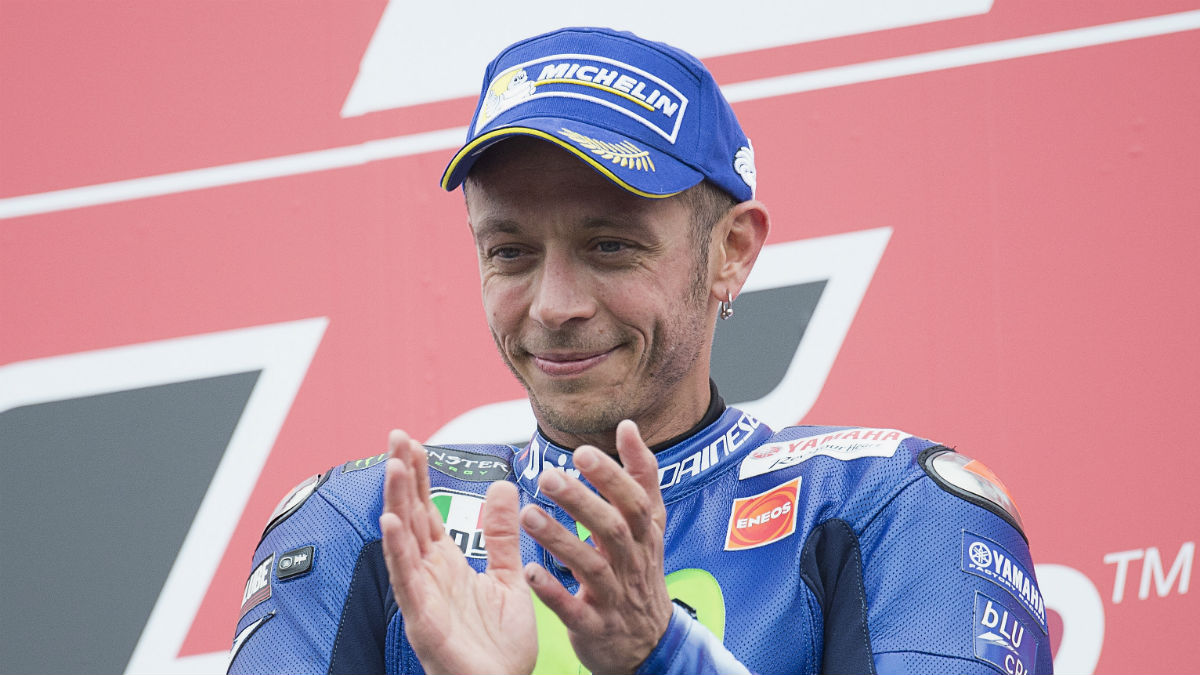 Valentino Rossi agranda su leyenda alcanzado su carrera número 300 en la categoría reina del automovilismo mundial. (Getty)