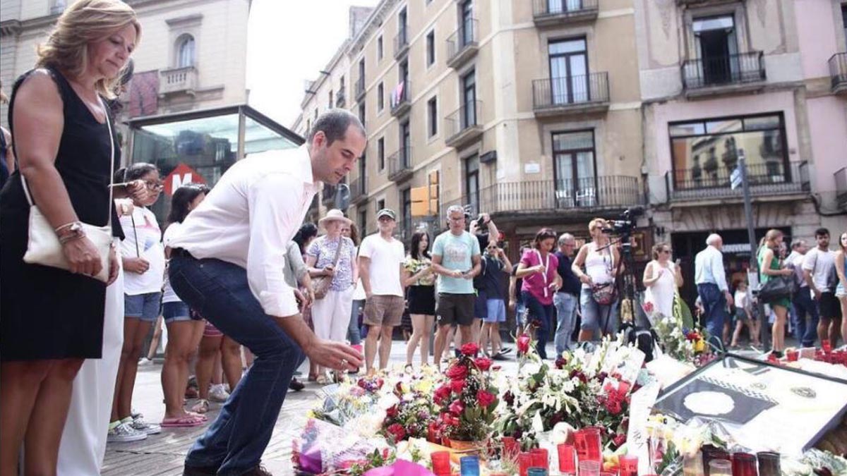 Ignacio Aguado en la concentración de Madrid.