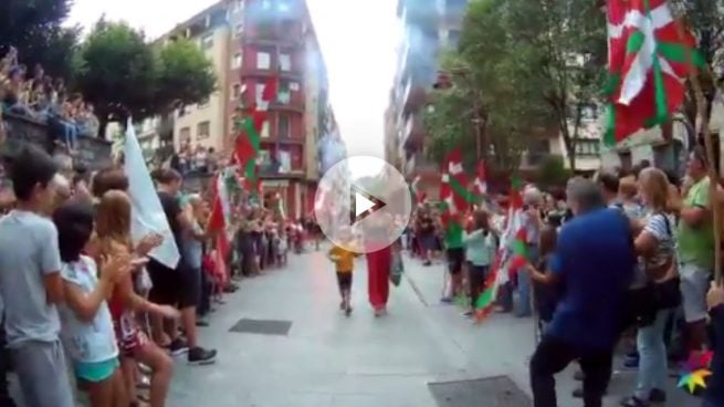 Homenaje a la etarra condenada Itaso Zaldua en Hernani.