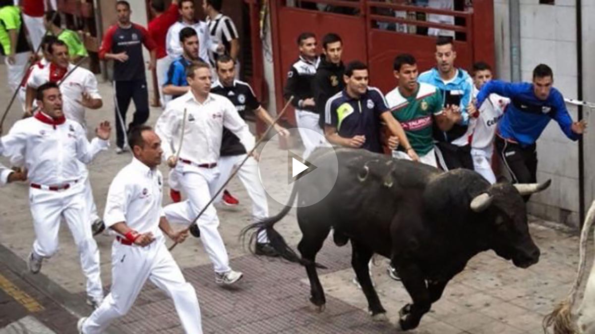 Imagen de archivo de un encierro de toros de San Sebastián de los Reyes