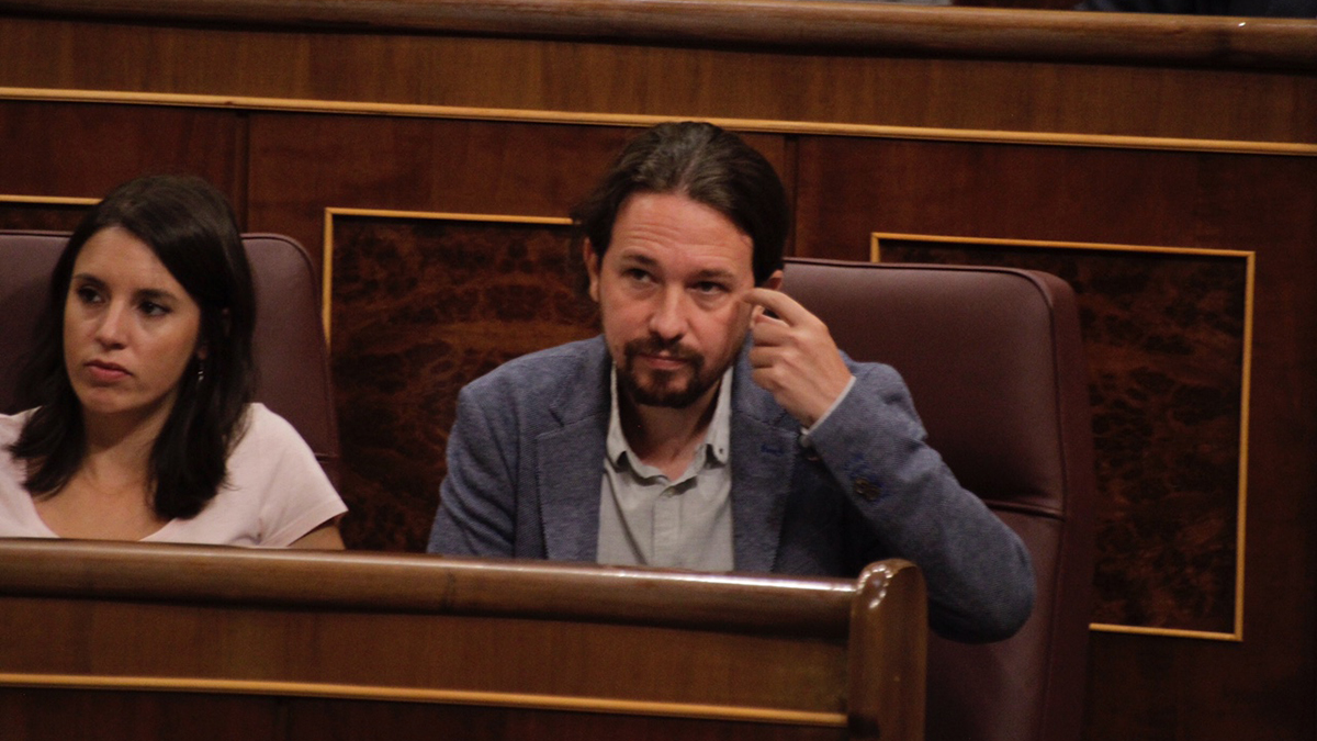 Pablo Iglesias en el Congreso. (Foto: Francisco Toledo)