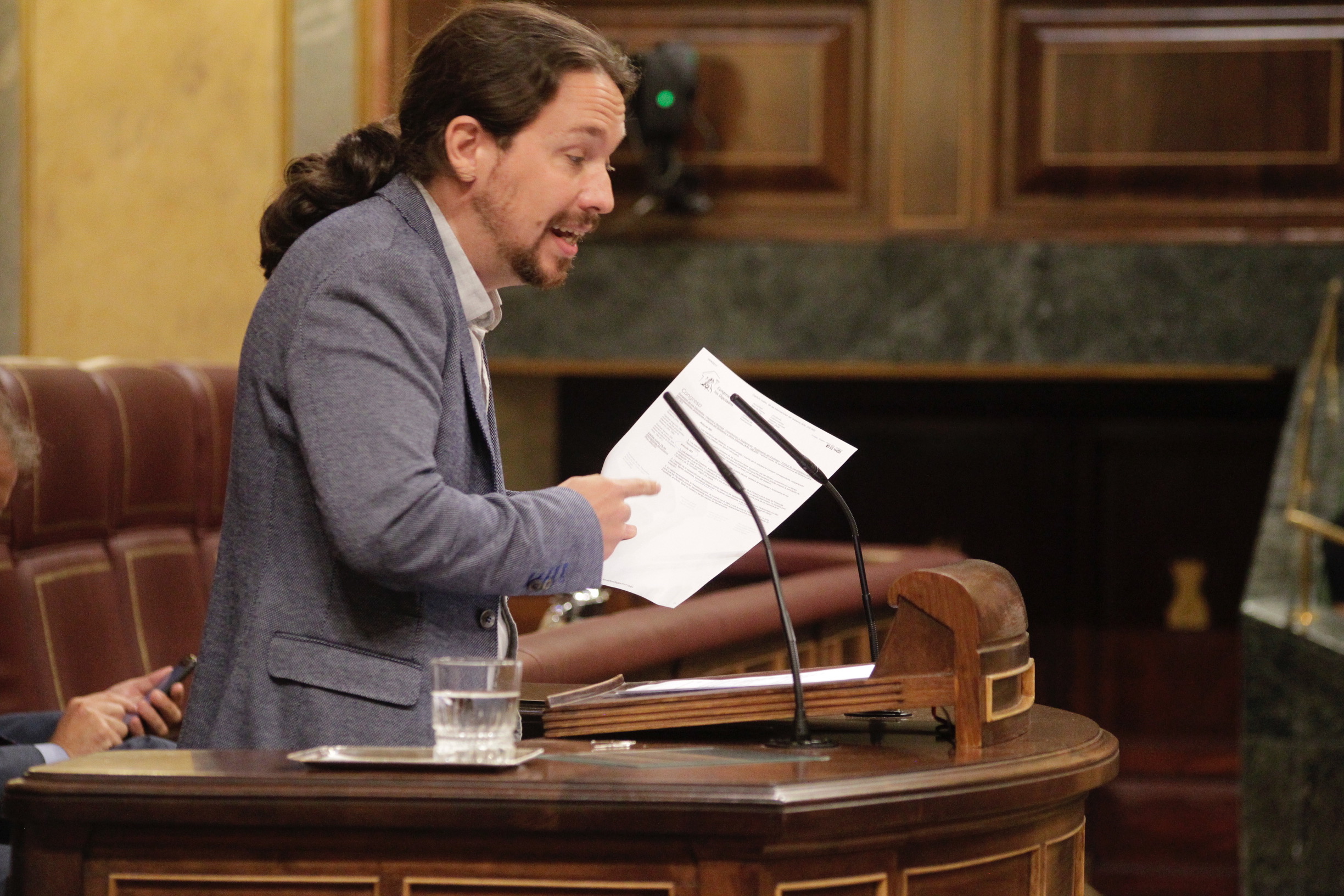 Pablo Iglesias en el Congreso (Foto: Francisco Toledo)