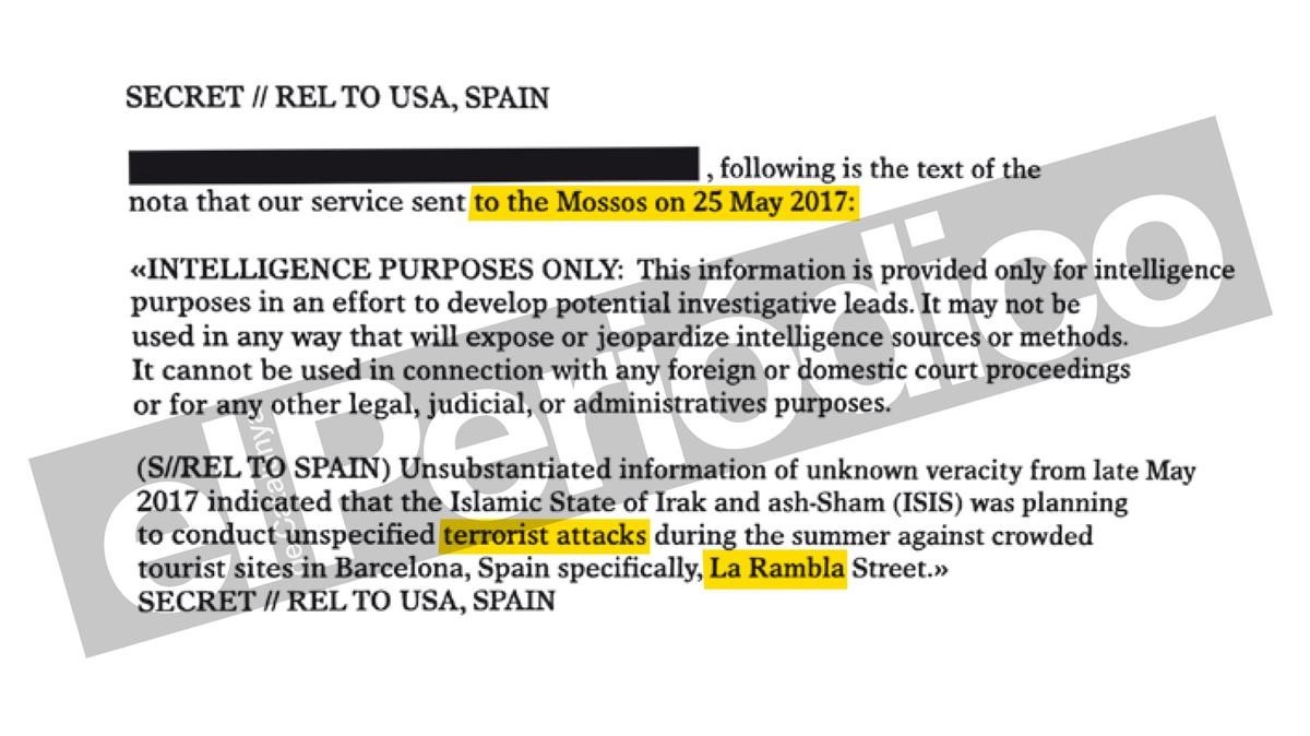 La nota de la CIA publicada por ‘El Periódico’