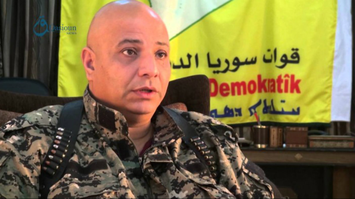 Talal Sello, portavoz de las Fuerzas Democraticas Sirias (FDS).