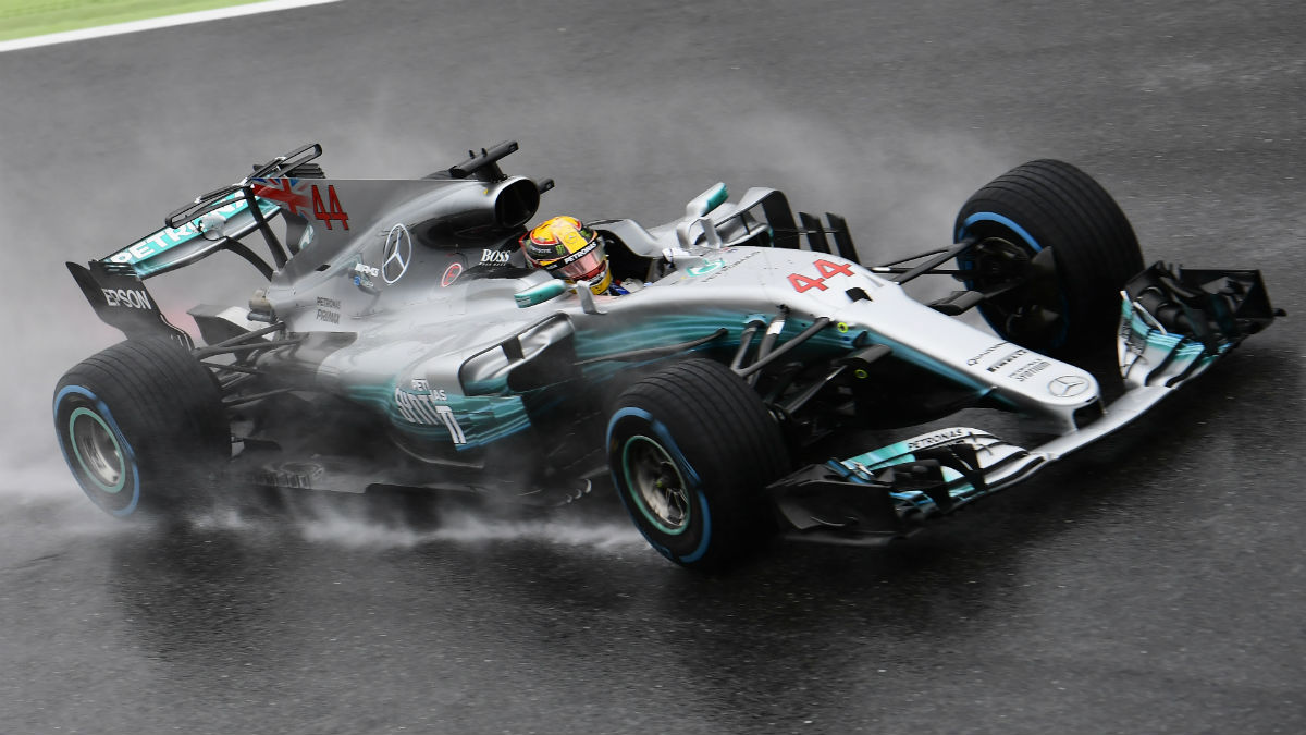 Hamilton, en el Gran Premio de Italia. (AFP)