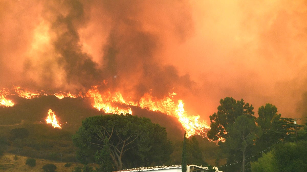 Imagen de un incendio. (Foto: AFP).