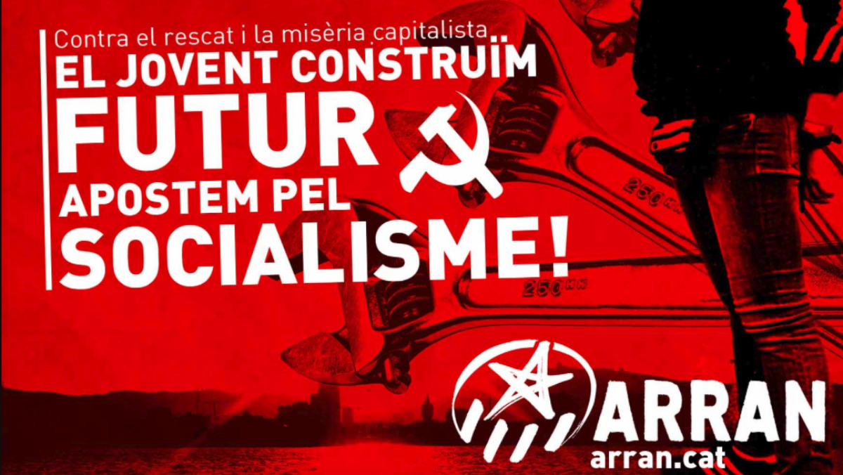 Cartel de Arran, las juventudes independentistas de la CUP.