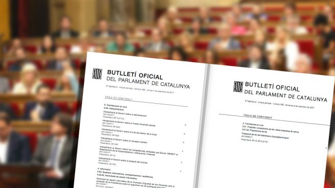 La chapucera publicación de la ley del referéndum: desde un ordenador particular y con distinta tipografía a la oficial