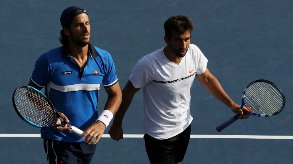 Feliciano y Marc López. (AFP)