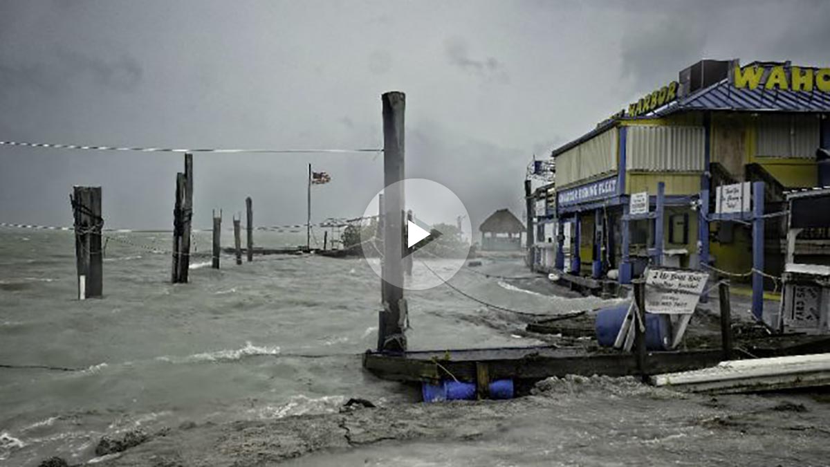Efectos del huracán ‘Irma’ a su llegada a Florida (Foto: AFP).